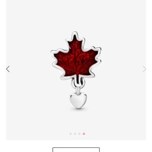 nwot Pandora maple leaf charm